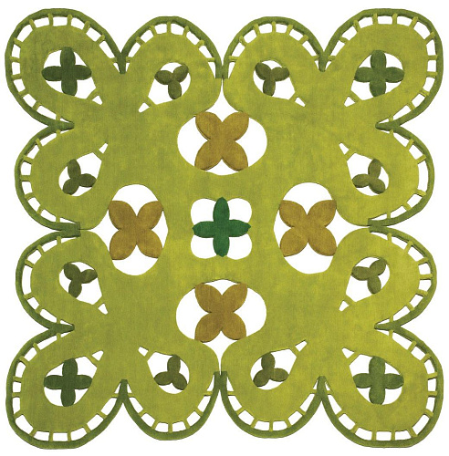 Kant designer handgeweven vloerkleed