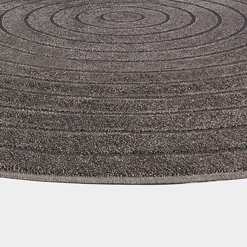 Cortina rond taupe vloerkleed
