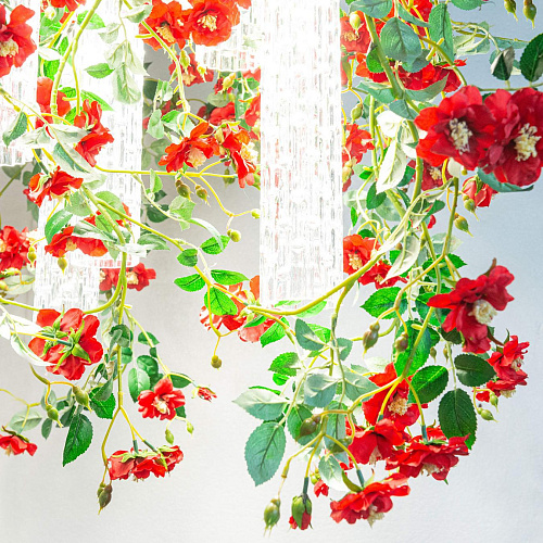Red Roses vierkante kroonluchter